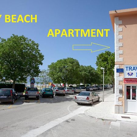 Ap Punta Next To Sandy Beach, Apartment With Garden Omiš Kültér fotó